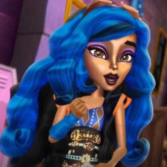 robecca steam in the 3d art style. she is shown from the waist up and is speaking to someone off-frame. she has one fist up to her chest.
